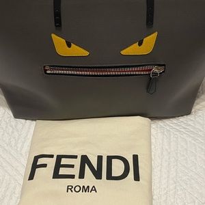 Fendi Monster Leather Tote